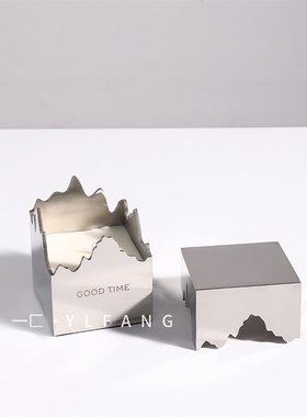 一匚现代几何体山峰香薰 样板间售楼处会所卧室