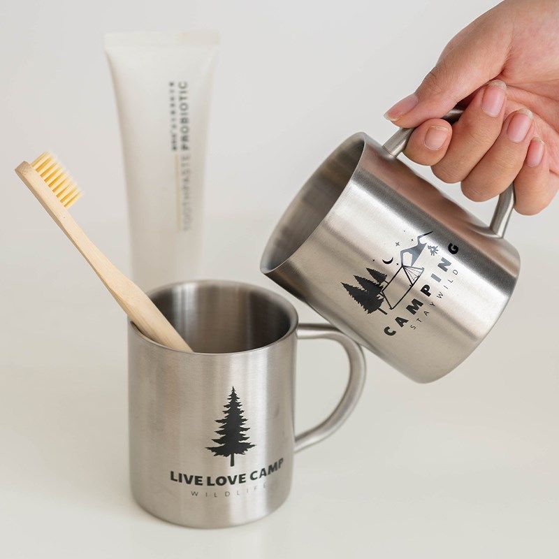 晚风锈钢漱口杯卫生间家用in风创意刷牙杯洗漱杯子