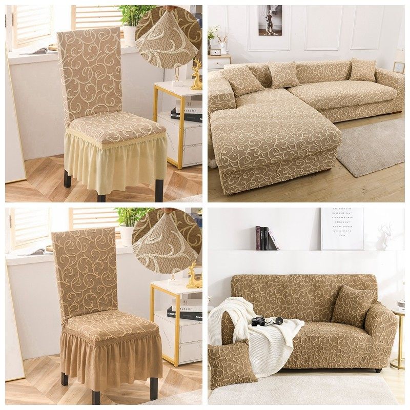 加厚高端通用餐桌椅子罩弹力垫靠背一体22皮木板凳座椅罩欧式