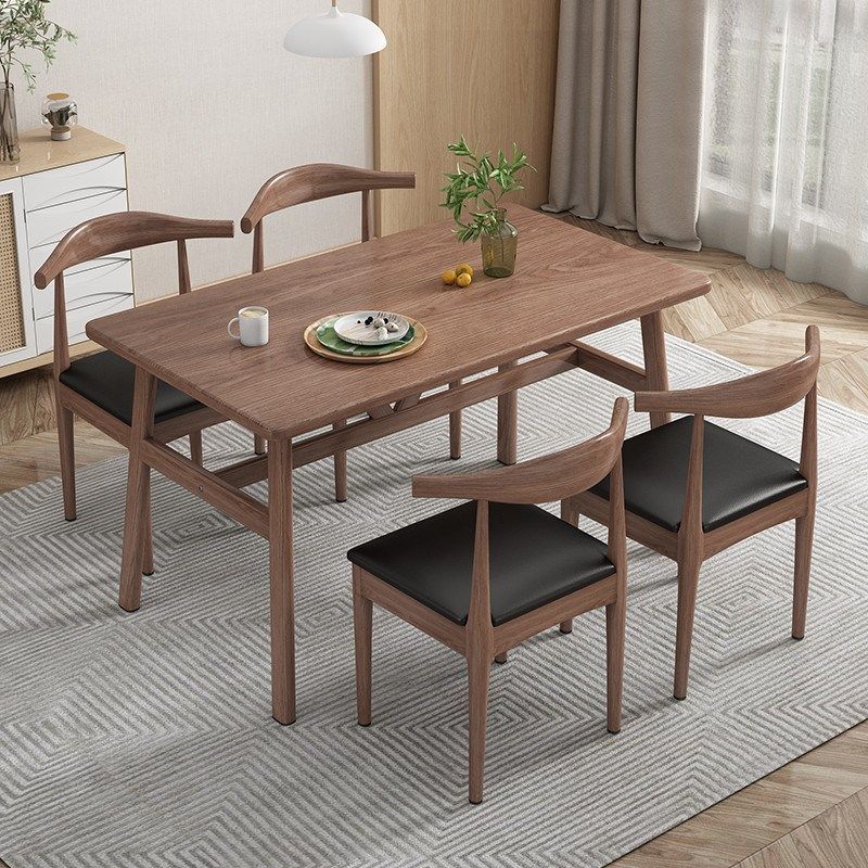 餐桌椅家用小户型出租房商用餐饮快餐饭店小吃长方形桌子椅子,住宅家具,板木餐桌,淘宝优惠券,粉丝福利购,淘宝优惠卷
