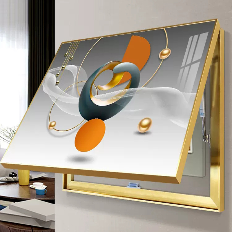 电表箱装饰画免打孔一帆风顺配电箱遮挡挂画现代电闸箱电表盒壁画