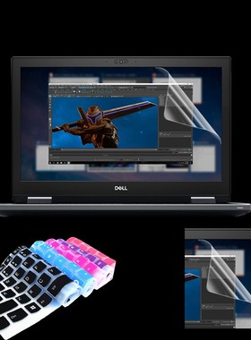 .英寸DLL戴尔iion工作站笔记本键盘膜屏幕保护膜键位防尘罩垫