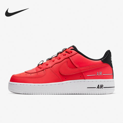 Nike/耐克正品Air Force 1 AF1女子GS大童休闲板鞋CJ4092-600