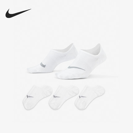 Nike/耐克正品春季新款女士透气训练袜子三双装SX5277-101