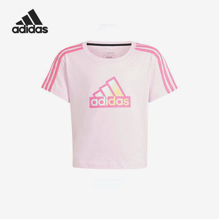 Adidas/阿迪达斯正品夏季新款大童圆领休闲运动短袖IN1897