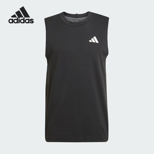 Adidas/阿迪达斯正品夏季TANK TOP男士运动健身背心T恤JE5674