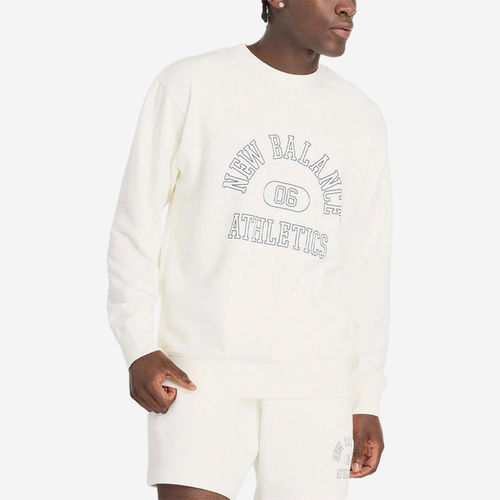 New Balance新百伦正品Graphic系列男款字母印花卫衣MT43507-SST