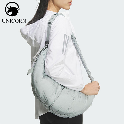 Adidas/阿迪达斯正品2026年春季女士经典收纳便携休闲挎包JZ2144