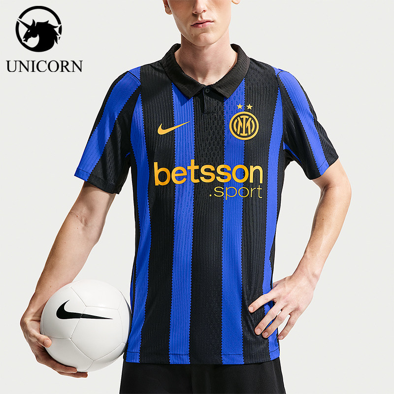 Nike/耐克正品Aero-FIT球員版男士条纹运动足球T恤II2736-409
