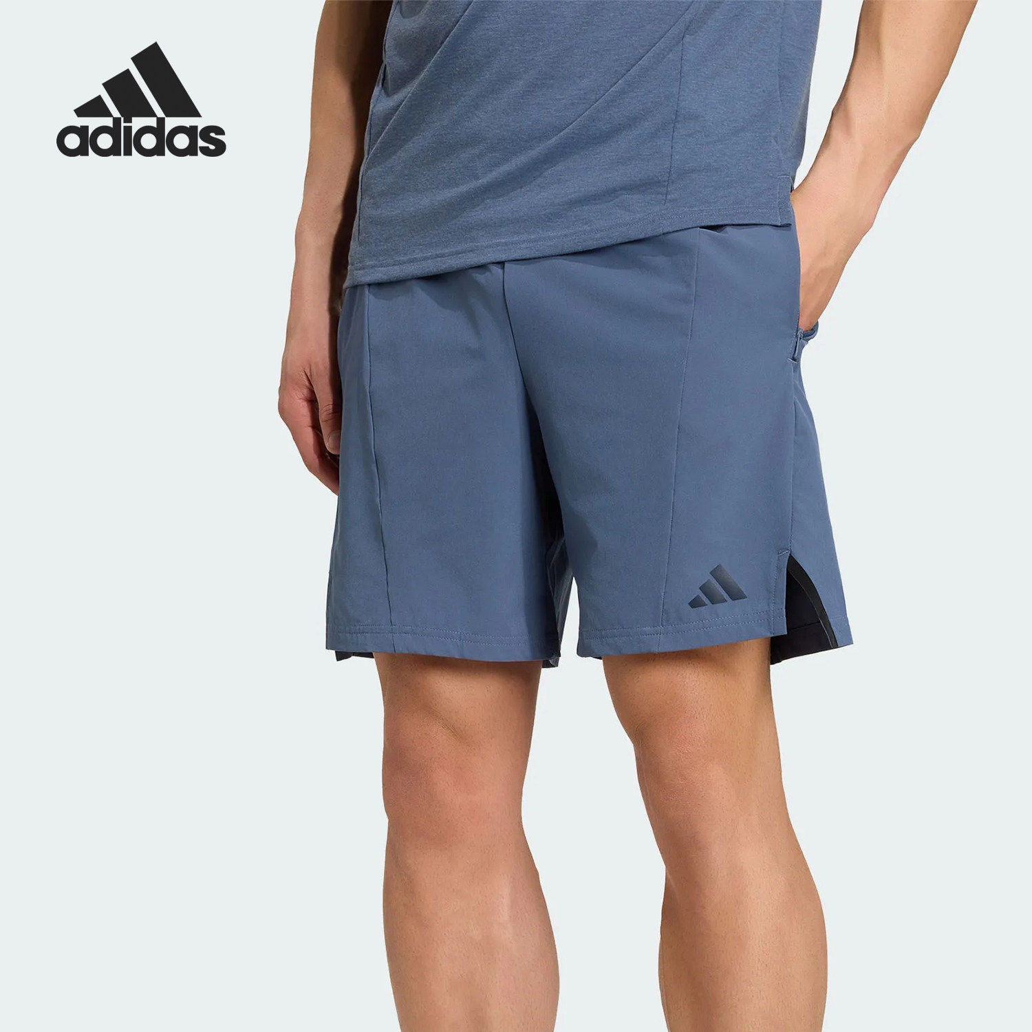 Adidas/阿迪达斯官方正品夏季款男士梭织健身训练运动短裤KV9594