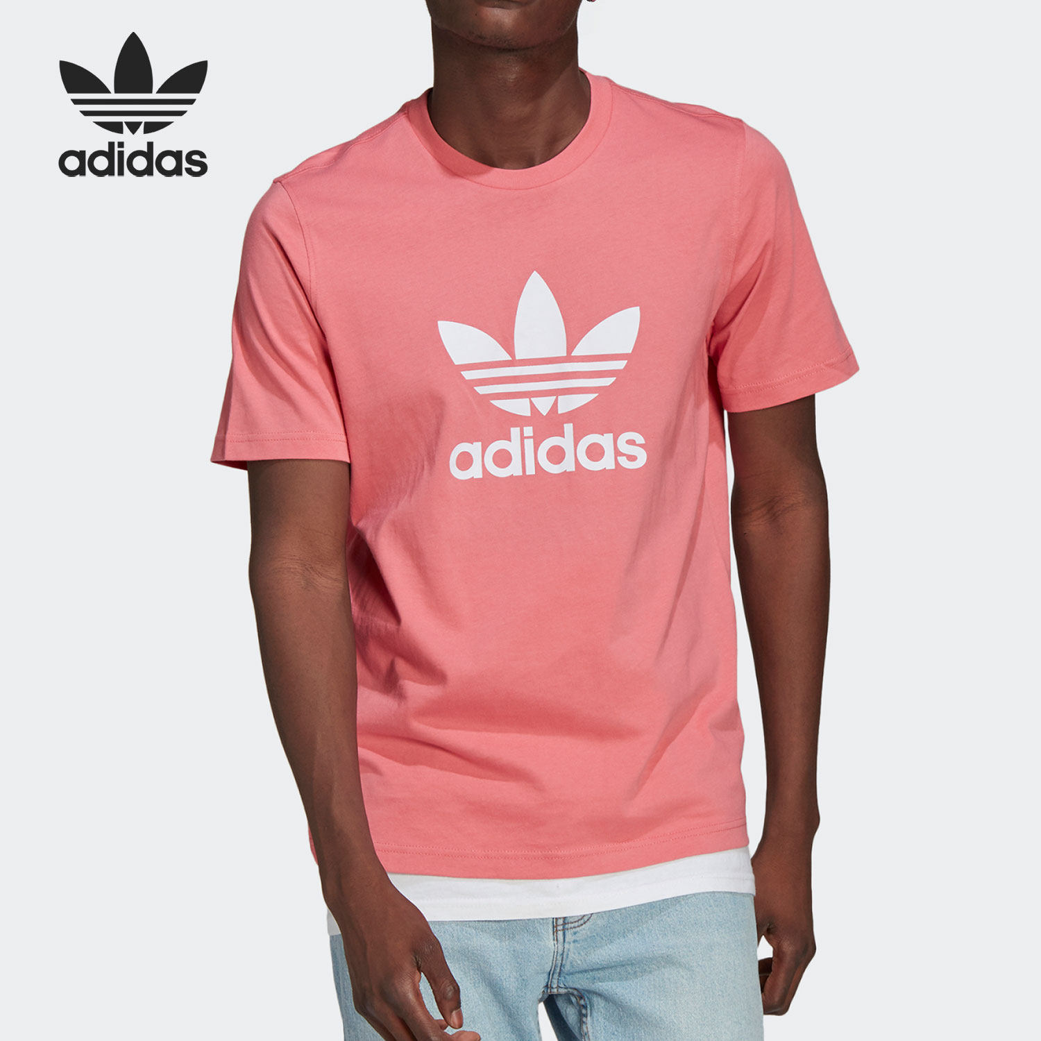 Adidas/阿迪达斯正品新款男子夏季三叶草短袖运动T恤GP1022