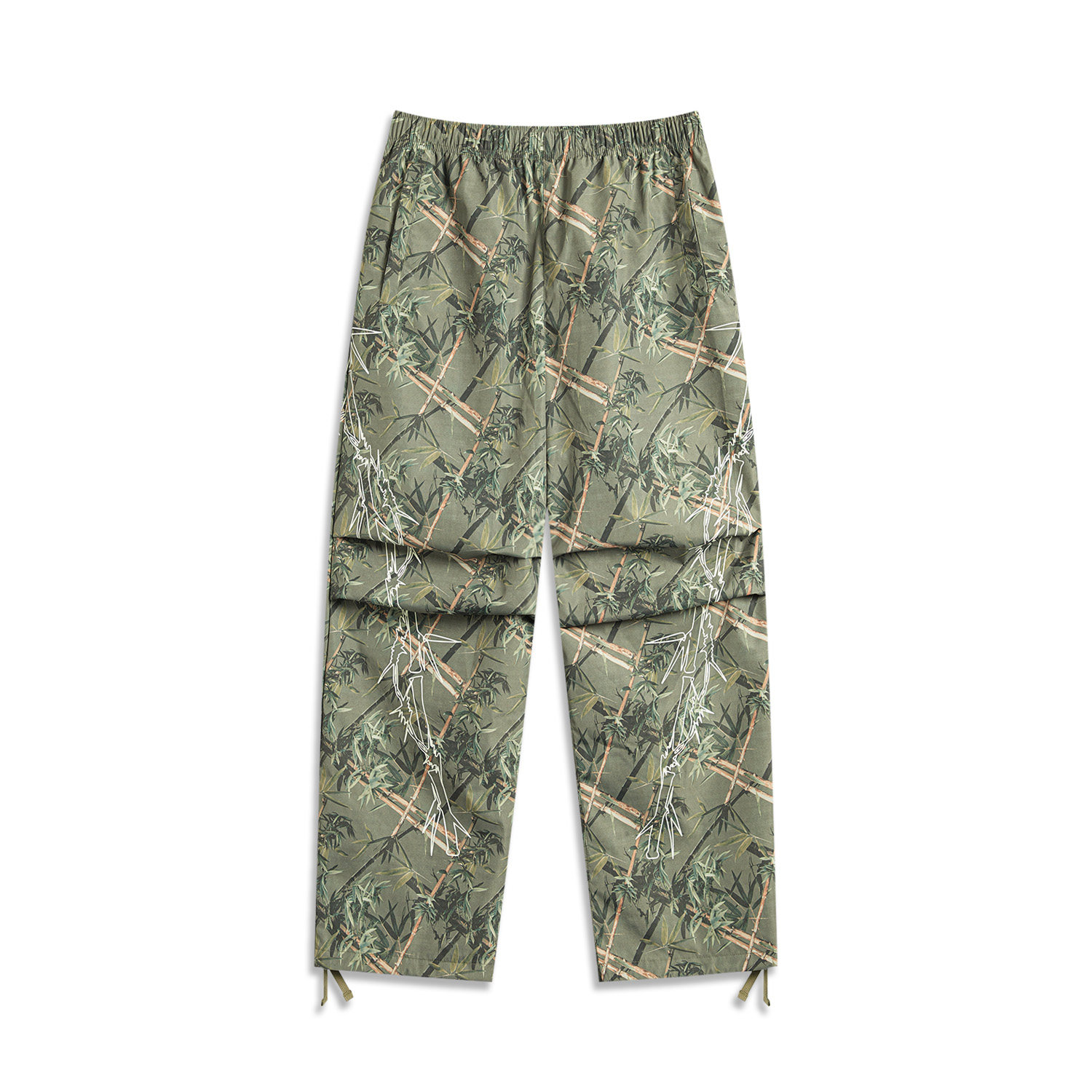 李宁反伍男防风透湿直筒宽松休闲长裤【户外人20度穿搭】AKXV287