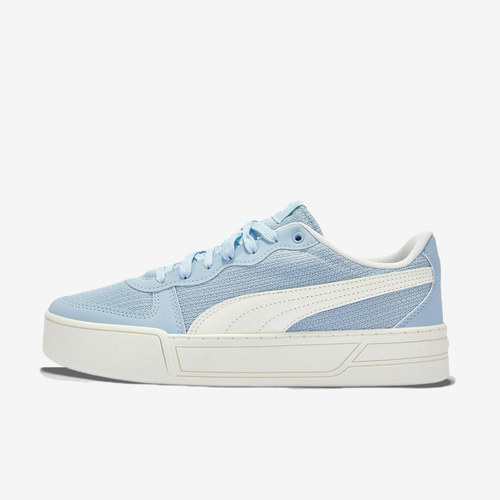 Puma彪马正品Skye女低帮厚底增高系带包裹性圆头板鞋409928-01