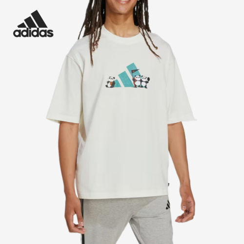 Adidas/阿迪达斯官方正品男士舒适简约时尚运动休闲短袖T恤KC5624