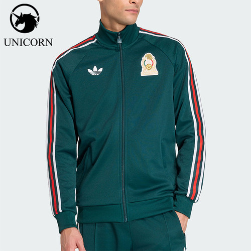 Adidas/阿迪达斯官方正品三叶草男士复古足球休闲夹克外套KS9389