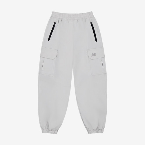 New Balance新百伦正品儿童大口袋松紧腰束脚长裤7XF4E103-LGR