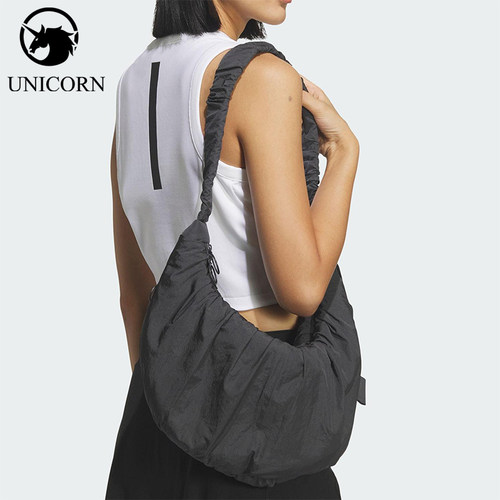 Adidas/阿迪达斯正品2026年春季女士经典运动收纳便携挎包JZ2143