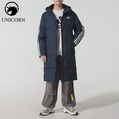 Adidas/阿迪达斯正品2025冬季款男士日常连帽保暖羽绒服KC2499