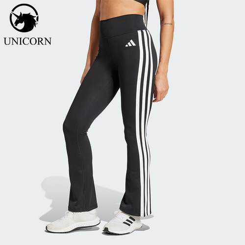 Adidas/阿迪达斯官方正品OPTIMÉ休闲舒适紧身运动喇叭裤JD6544