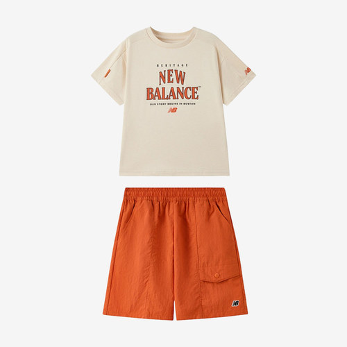 New Balance新百伦正品儿童工装休闲运动短裤ND2SG2E123-ORG