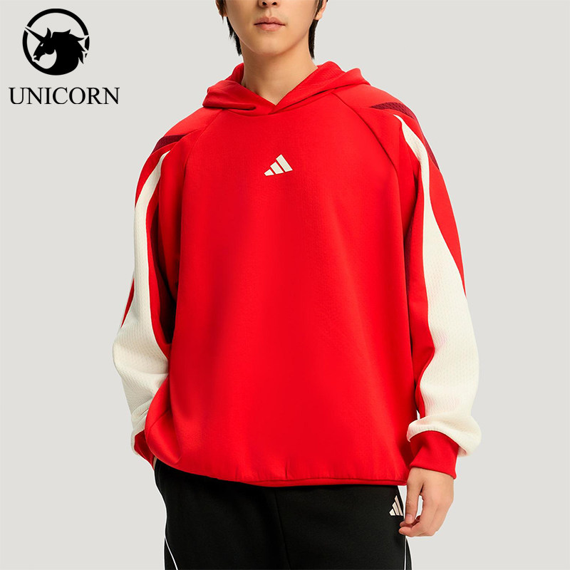 Adidas/阿迪达斯官方正品春秋男士双面针织运动卫衣套头衫KT0620