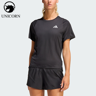 Adidas/阿迪达斯正品夏季女士训练跑步经典柔软圆领短袖T恤JZ2224