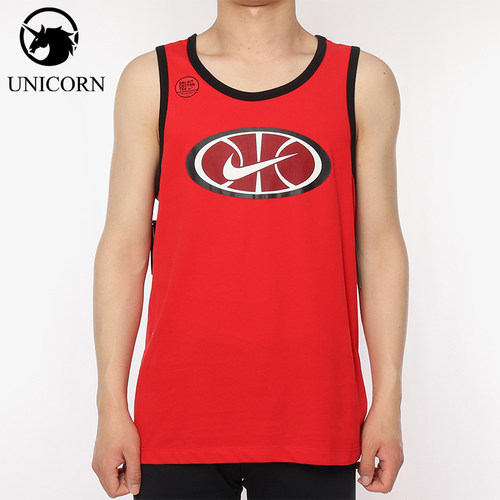 Nike/耐克正品2025男士圆领套头透气篮球背心T恤BQ3676-657
