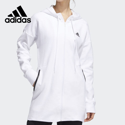 Adidas/阿迪达斯正品 HOODED TRACKTOP 女子运动型格套头衫FS6933