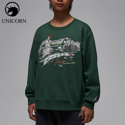 Nike/耐克正品2025秋季款大童耐穿运动套头日常卫衣IQ9985-375