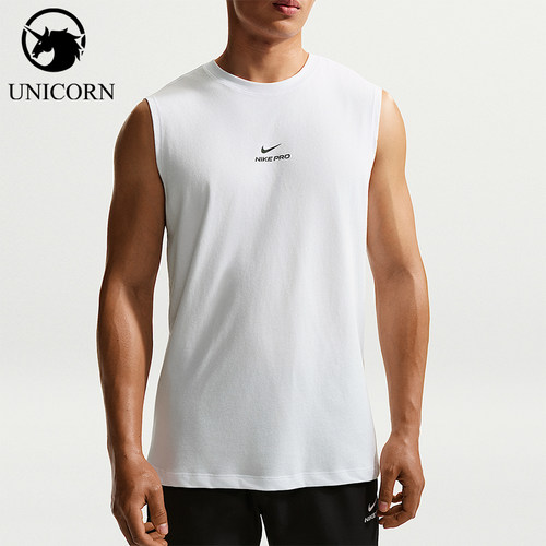 Nike/耐克正品NikePro速干无袖训练上衣经典训练背心IM4900-100