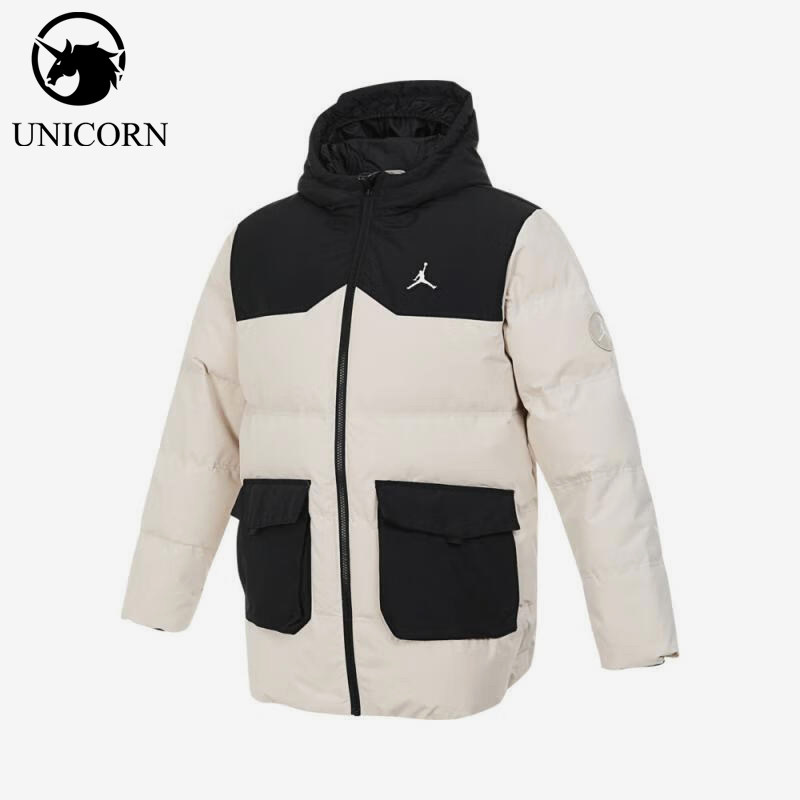Nike/耐克正品JORDAN大童休闲拼接保暖耐穿羽绒服JD2442034GS-005