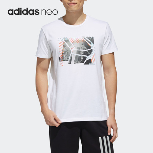 Adidas/阿迪达斯正品当季新款neo男子M FAV PHOTO T 2T恤 DW8209