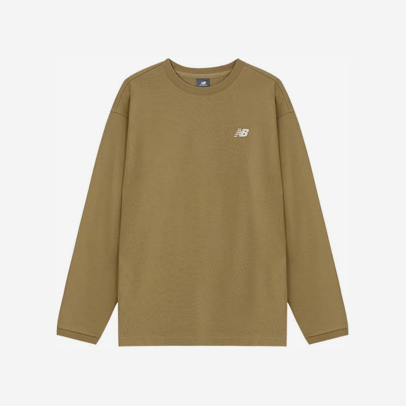 New Balance/NB正品2025新款男子经典复古长袖T恤NDE33121-BEI