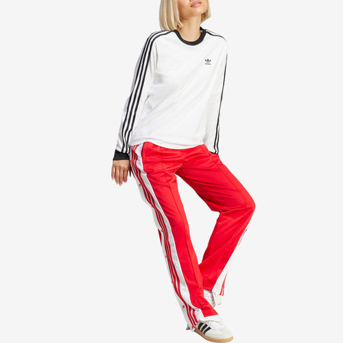 Adidas阿迪达斯正品女款圆领套头运动休闲撞色条纹长袖T恤JC5776