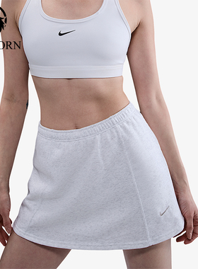 Nike/耐克正品Sportswear女士休闲针织日常抓绒短裙HJ1275-051