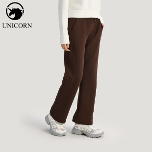 女士日常针织直筒运动长裤 Adidas 款 2025冬季 KH2686 阿迪达斯正品