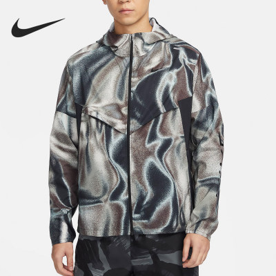 Nike/耐克正品新款男士连帽个性印花休闲运动外套FZ4753-010