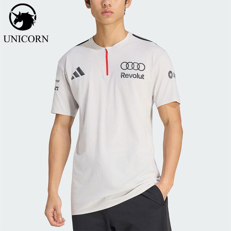 Adidas/阿迪达斯官方正品空新款男灰白黑色休闲清爽短袖T恤KE7324