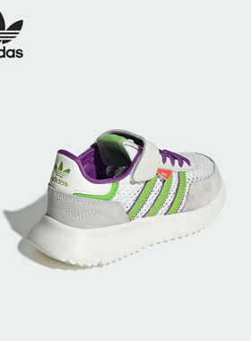 Adidas/阿迪达斯正品三叶草小童魔术贴透气时尚运动鞋JR7997