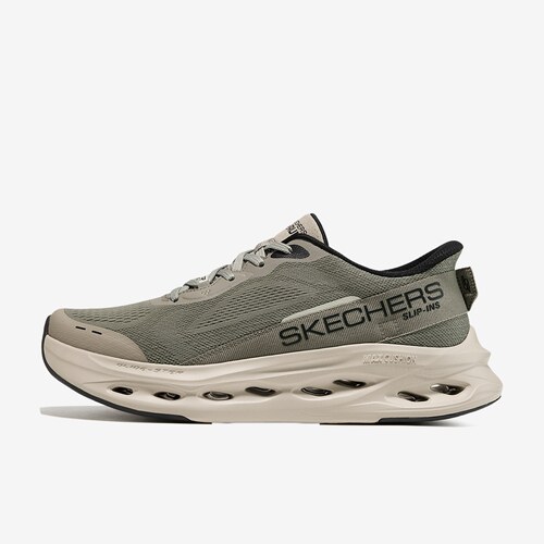 Skechers斯凯奇正品GO Run Max男款一脚蹬跑步鞋220421-TPBK