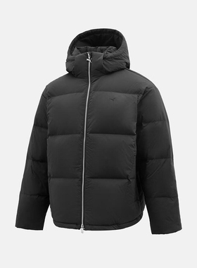 Puma/彪马正品S新款男女黑色保暖休闲连帽羽绒服63507-01