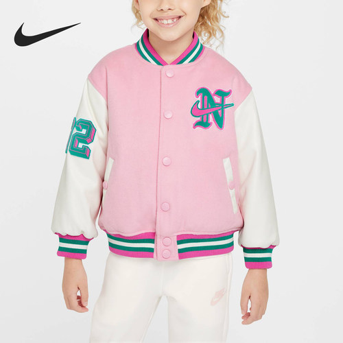 Nike/耐克正品秋冬新款小童拼接户外立领外刺绣套FV3137-690