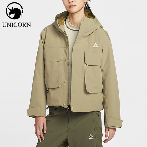 Nike/耐克正品2025冬季款女士运动连帽梭织休闲外套FV7328-276