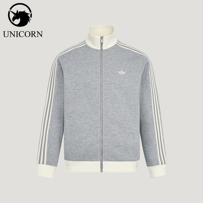 Adidas/阿迪达斯官方正品三叶草男女经典透气针织夹克外套KY8455