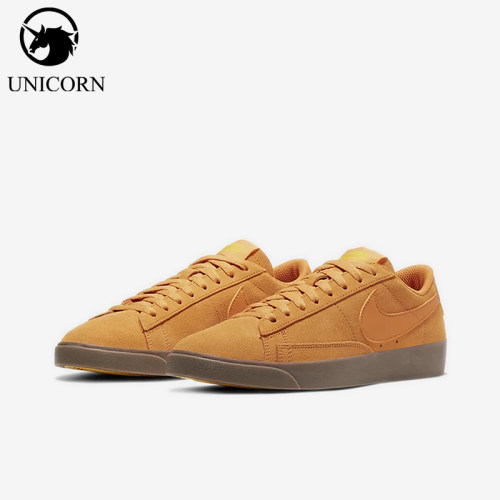 Nike/耐克正品Blazer新款女棕色软底简约复古板鞋AV9373-800