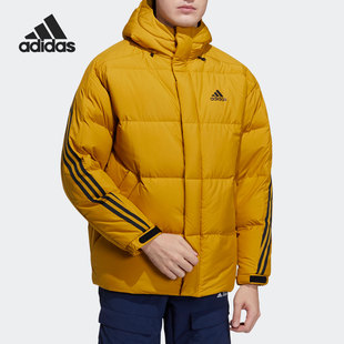 Adidas/阿迪达斯正品男子保暖防风连帽加厚羽绒服外套 H20757