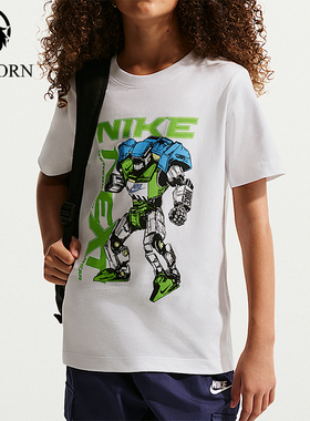 Nike/耐克正品2026年大童日常休闲简约经典运动短袖T恤IQ1064-100