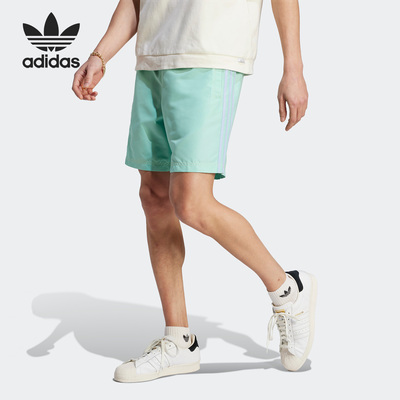 Adidas/阿迪达斯官方正品三叶草夏季新款男子针织运动短裤IT8184