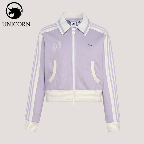 Adidas/阿迪达斯正品三叶草女士亲肤透气经典休闲针织夹克KY2151