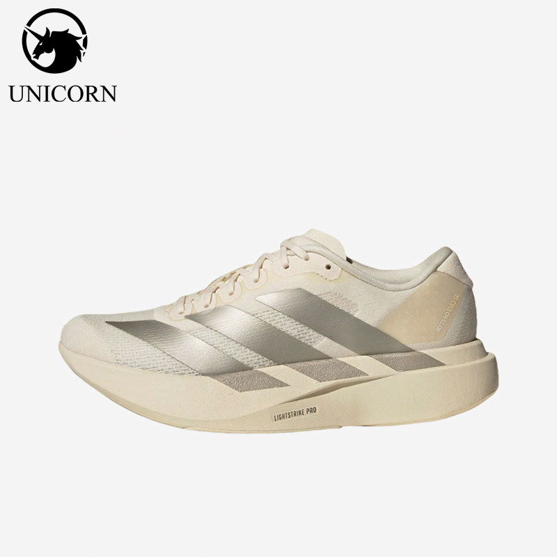 Adidas/阿迪达斯正品AdizeroEVOSL新款女经典白银色跑步鞋JR5841